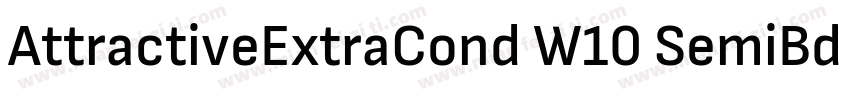 AttractiveExtraCond W10 SemiBd字体转换